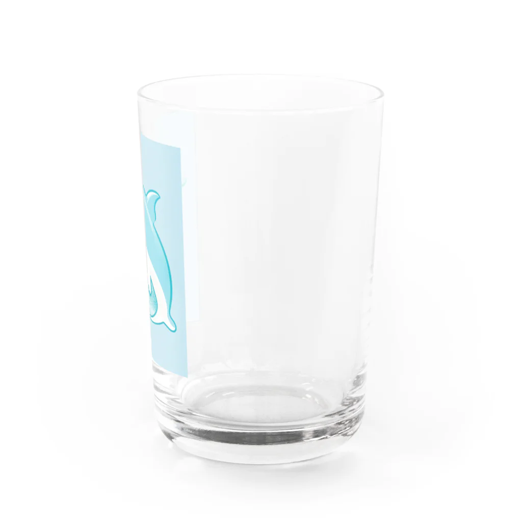 dolphineの癒しのハッピードルフィン　Healing Happy Dolphine Water Glass :right