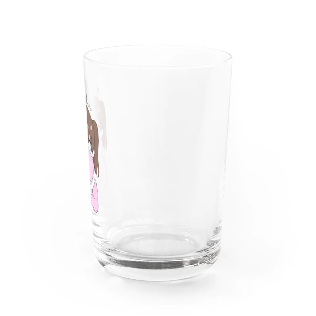 こくうの推しが尊いちゃん(桃色) Water Glass :right