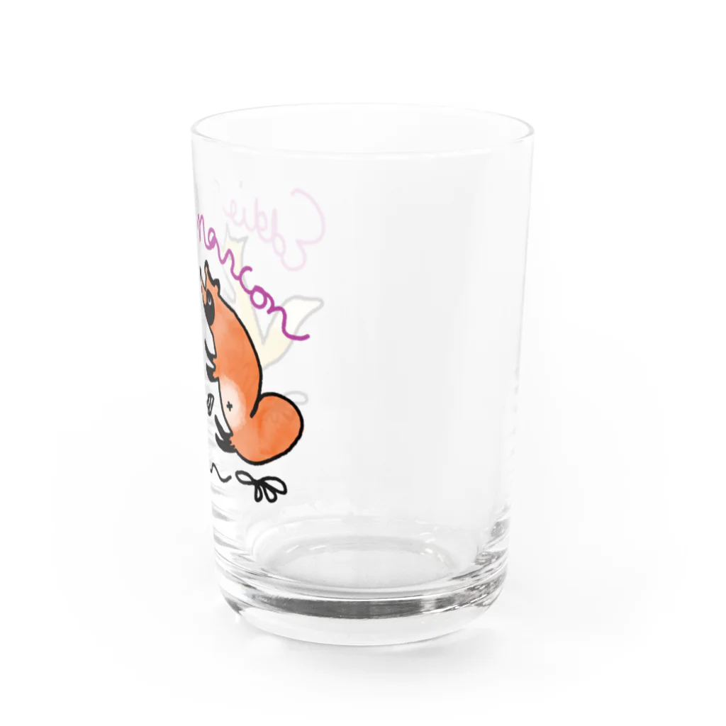 haneponのEddie Marcon タヌキツネ Water Glass :right