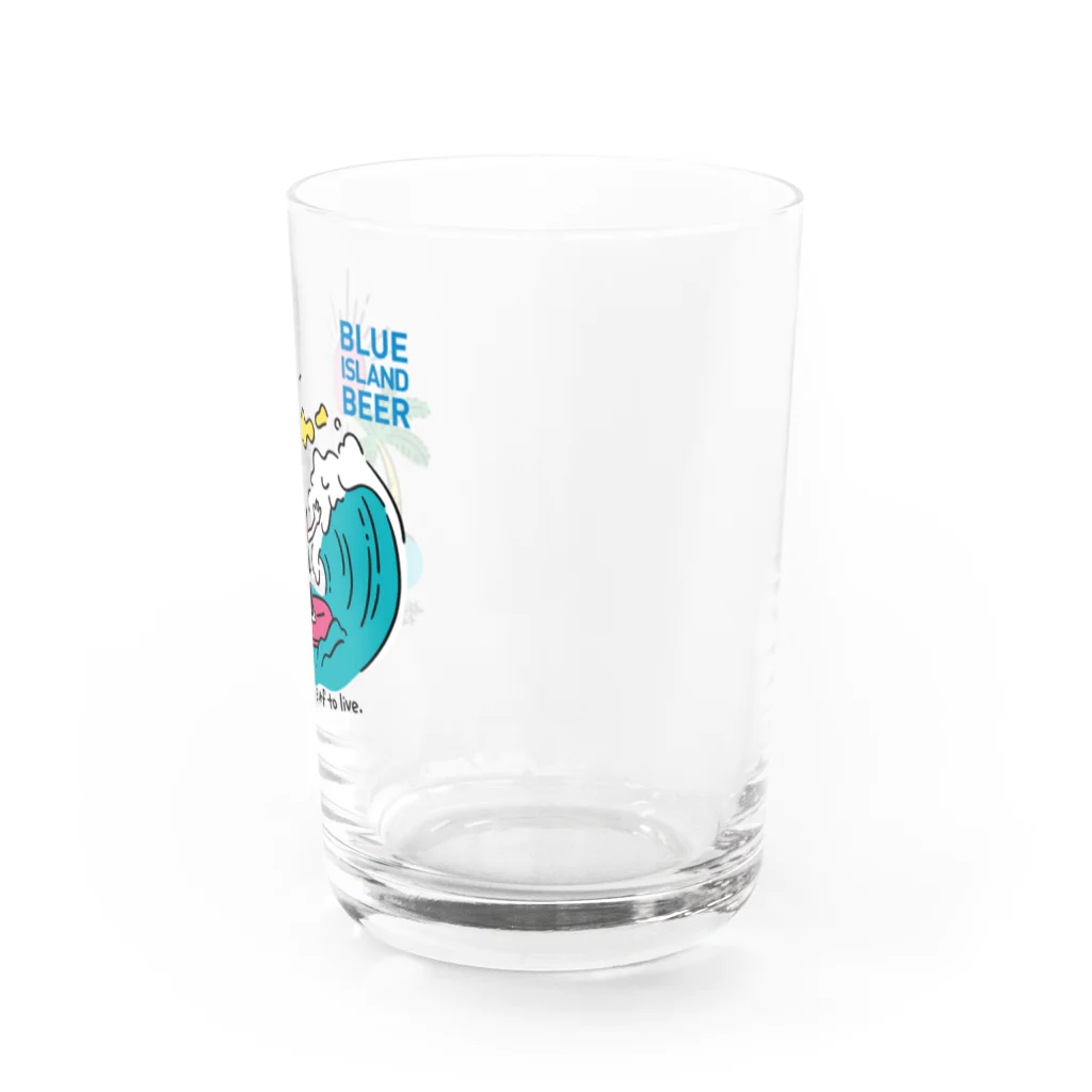 BLUE ISLAND BEER グッズストアのBLUE ISLAND SURFER Water Glass :right