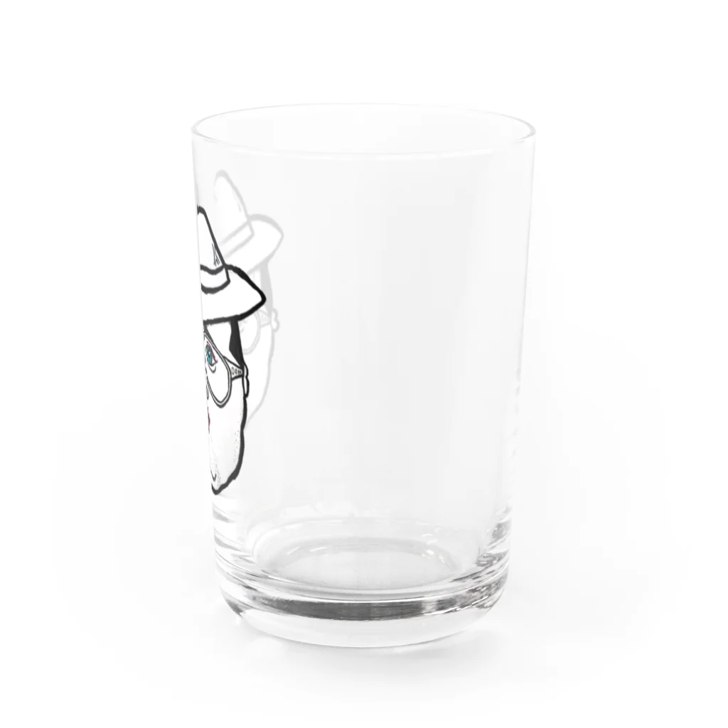 金剛力ぷりすけ像のブルーアイズ女スパイ田中ことこ Water Glass :right