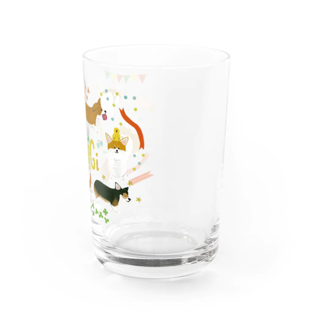 ガブちゃんのWelsh Corgis! Water Glass :right