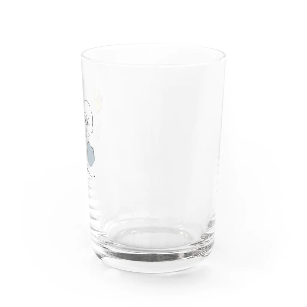 ✏︎ j.ラクガキ shopのおとーさんと ビール Water Glass :right