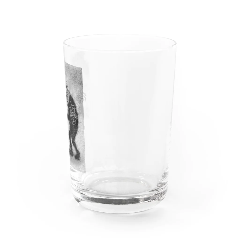 ハラDの風変わりショップのクモの巣男 Water Glass :right
