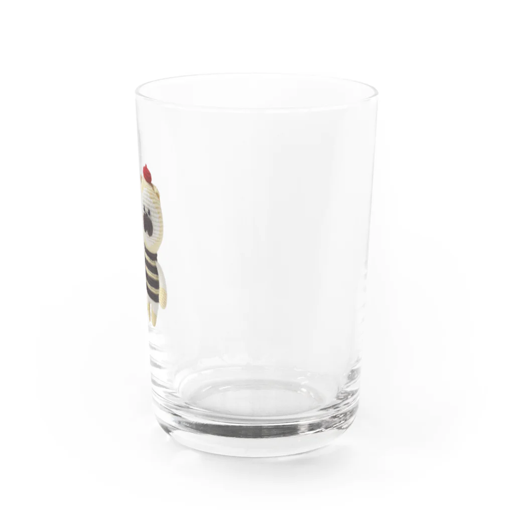Techi-techiの猫 ハチ カモフラプリン Water Glass :right