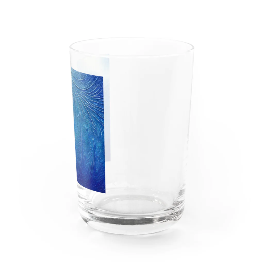 氷紋美術館の天恵〜JapanBlue〜始まりの青 Water Glass :right