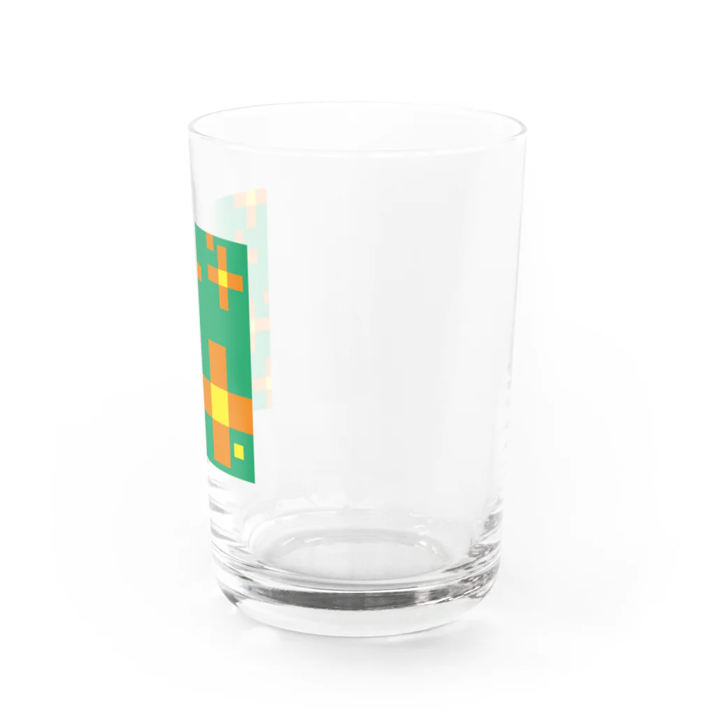 1080shopの花オレンジ Water Glass :right
