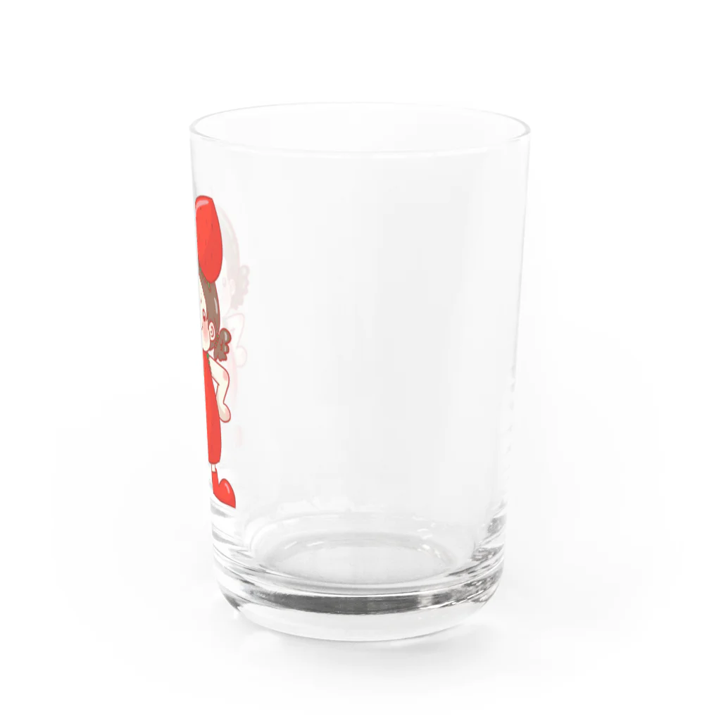 よしりん*ﾟのイチゴが好きすぎてイチゴになりたい女の子 Water Glass :right