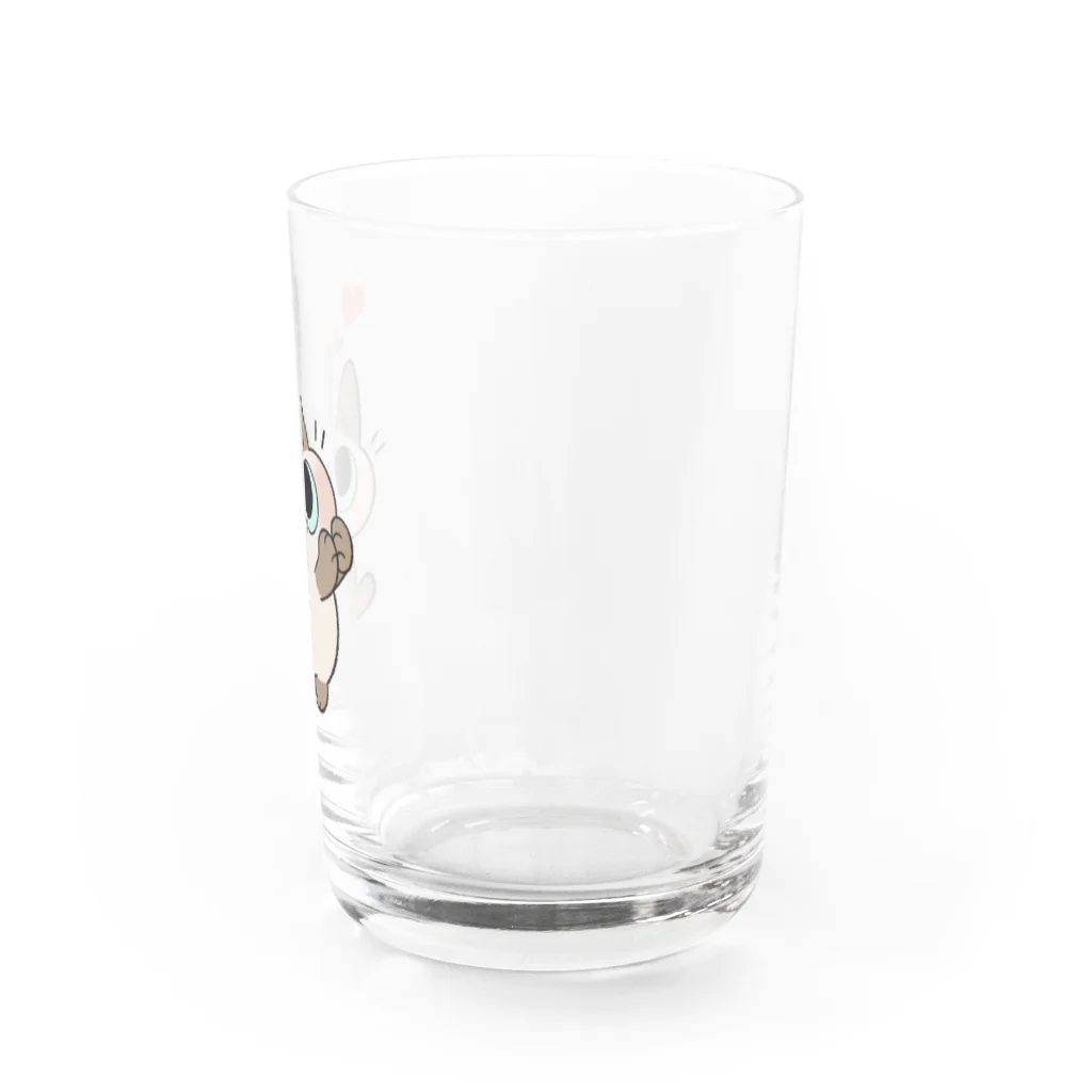 のべ子のウキウキあずきさん Water Glass :right