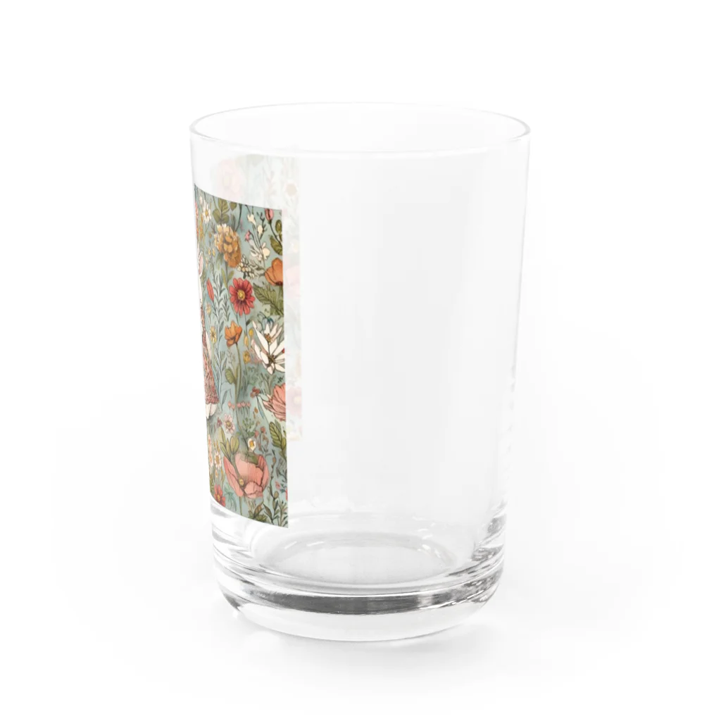 天道虫のVintage Bunny Water Glass :right