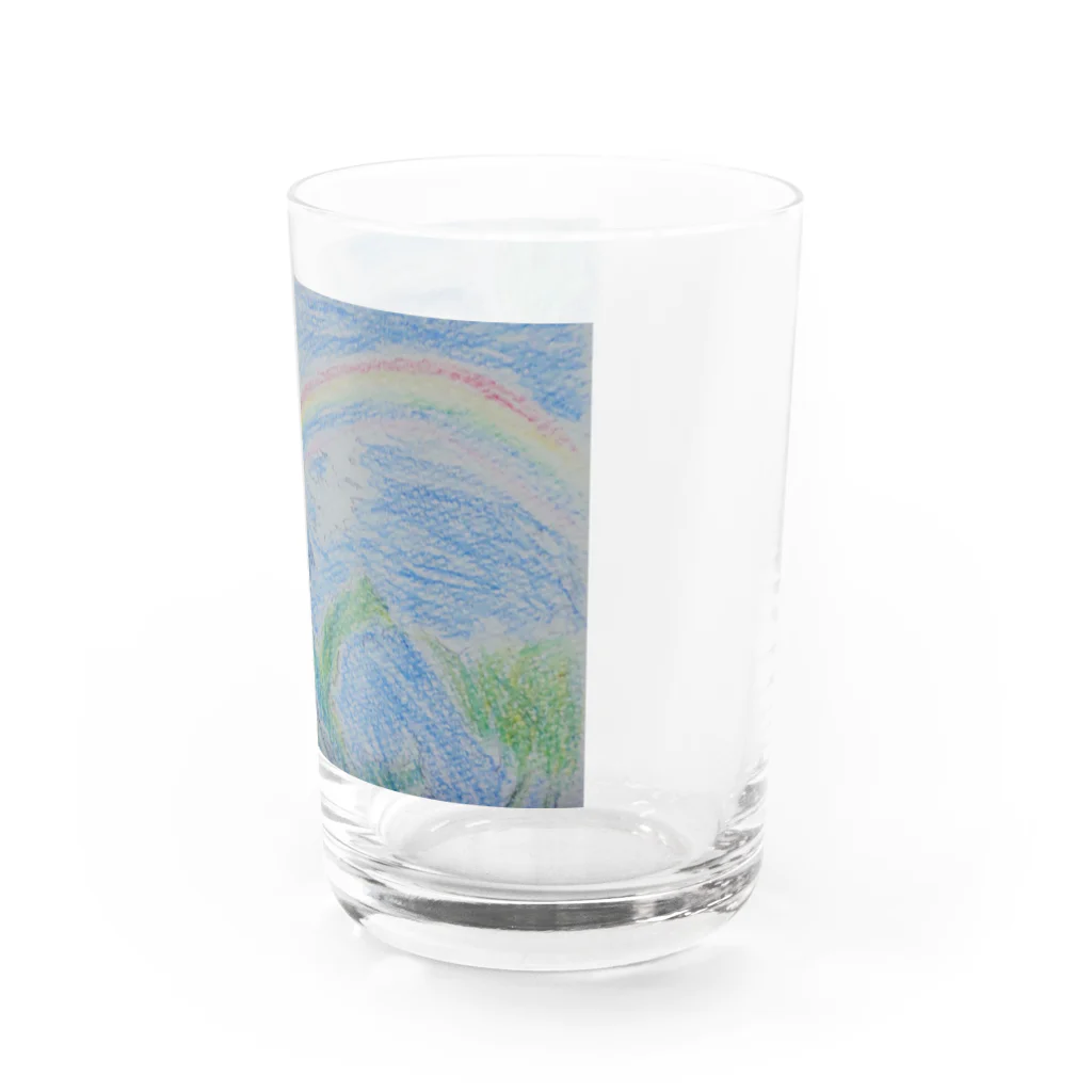 癒やし隊の鳥（青い鳥) Water Glass :right