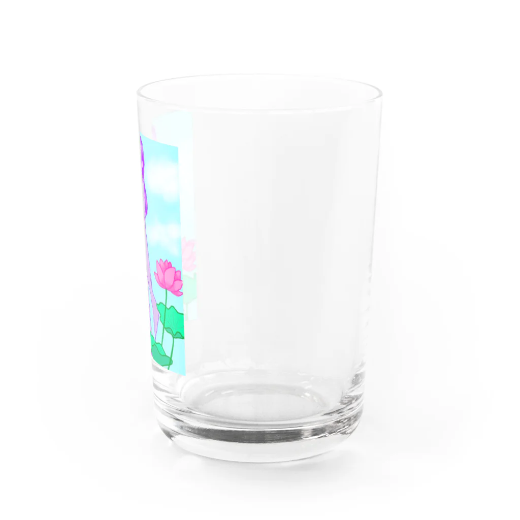 虹色猫工房(クロミツ)のアオザイの少女 Water Glass :right