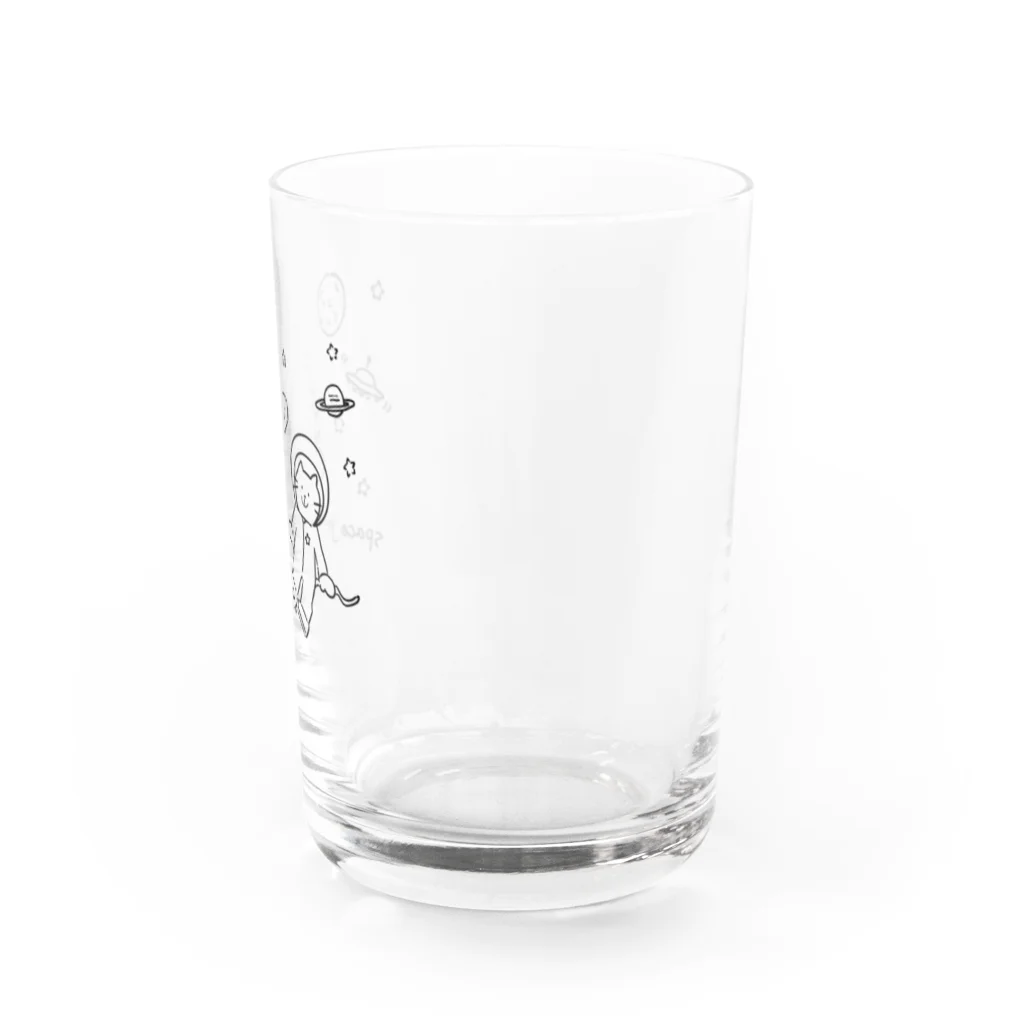 ひよこ工房の宇宙と猫 Water Glass :right