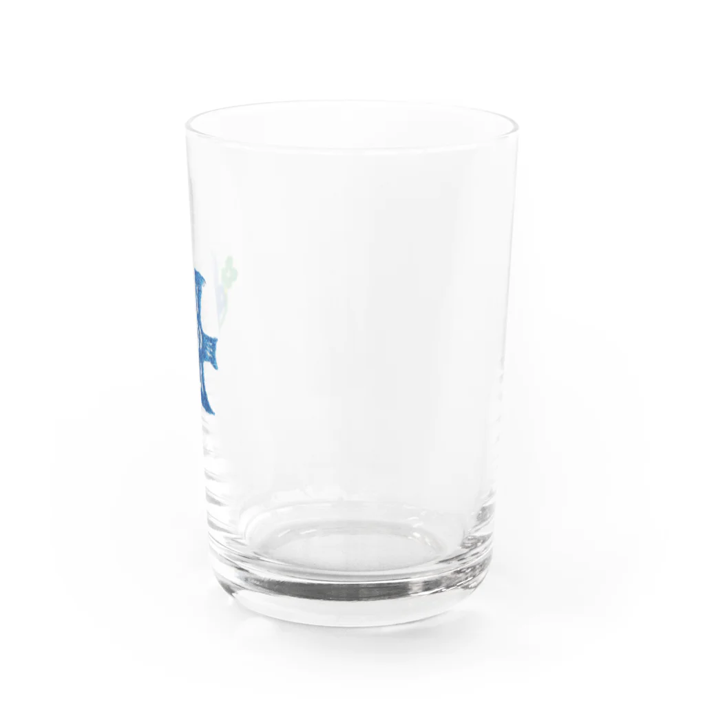 Rico accessoriesの幸せの青い鳥と四つ葉のクローバー Water Glass :right