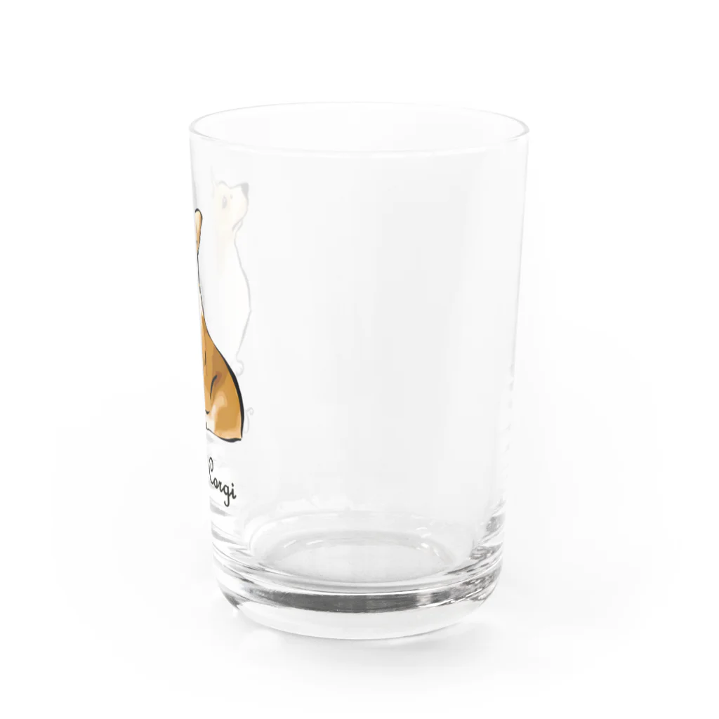 犬グッズの店しえるぶるーのコーギー　～犬種シリーズ～ Water Glass :right