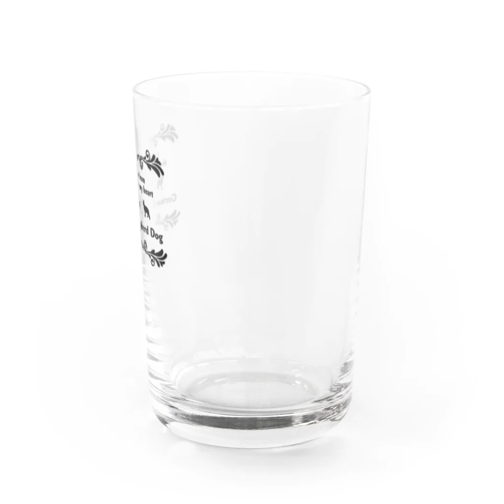 onehappinessのジャーマンシェパードドッグ　wing　onehappiness Water Glass :right