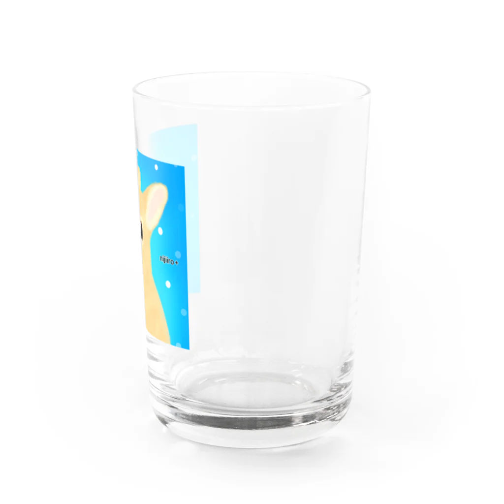 虹色PLUSの夏色キュートなウサギちゃん Water Glass :right