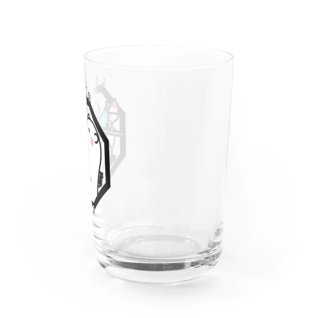 ロジローのしろくま氷菓店(八角形デザイン) Water Glass :right