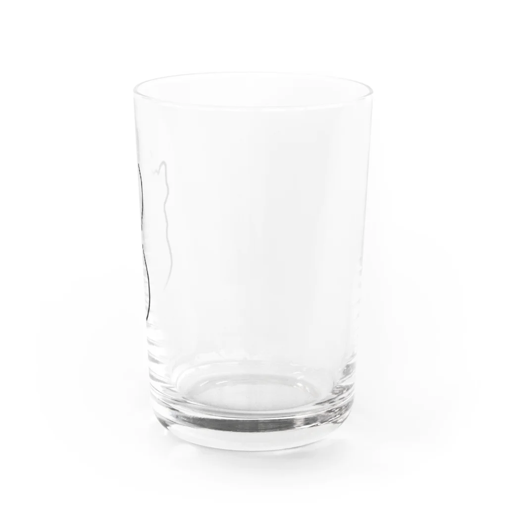 【KOTCH】 Tシャツショップの猫　ライン Water Glass :right