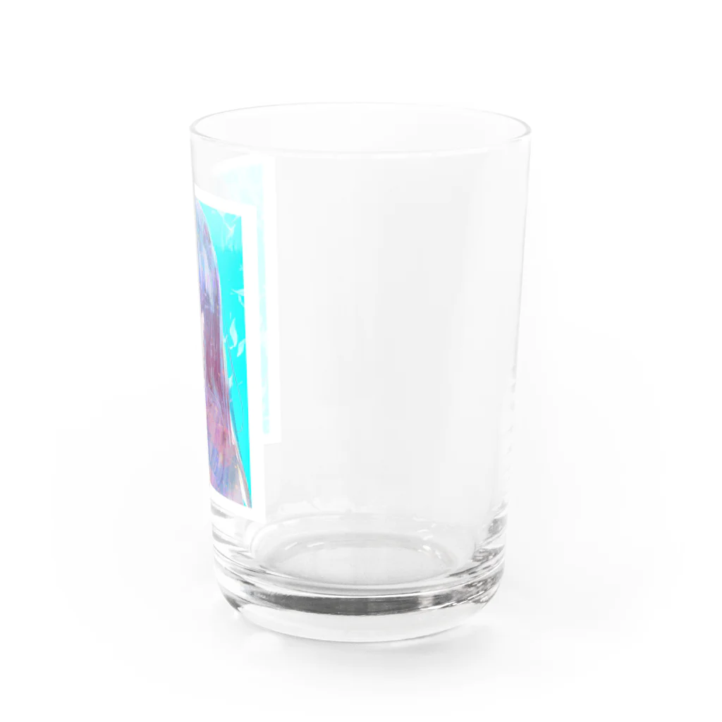 帆波　綾の青髪 Water Glass :right