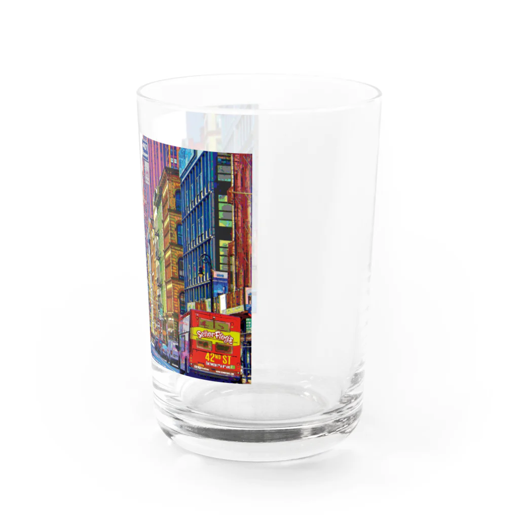 GALLERY misutawoのニューヨーク ブロードウェイの喧騒 Water Glass :right