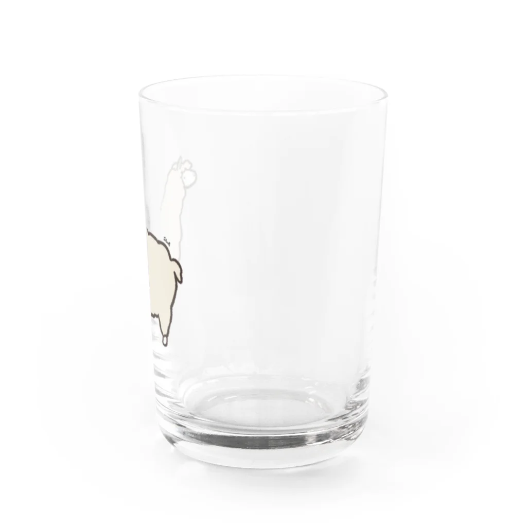 萩乃工房のぽてっとアルパカ Water Glass :right