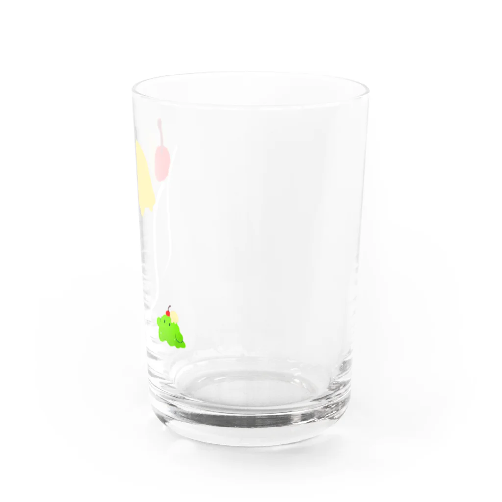 バケメシ屋のなんでもクリームソーダに変えるメロソちゃん Water Glass :right