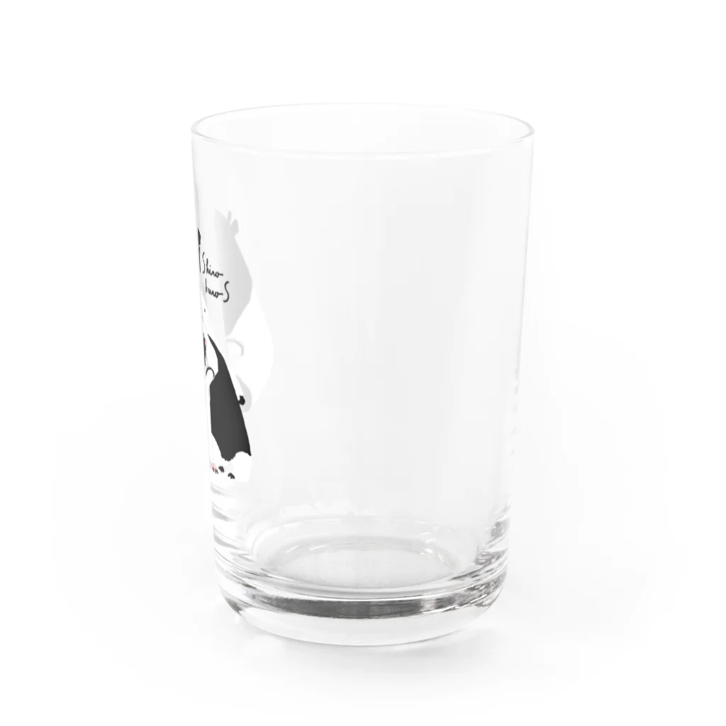 It is Tomfy here.のしろくろズ Water Glass :right