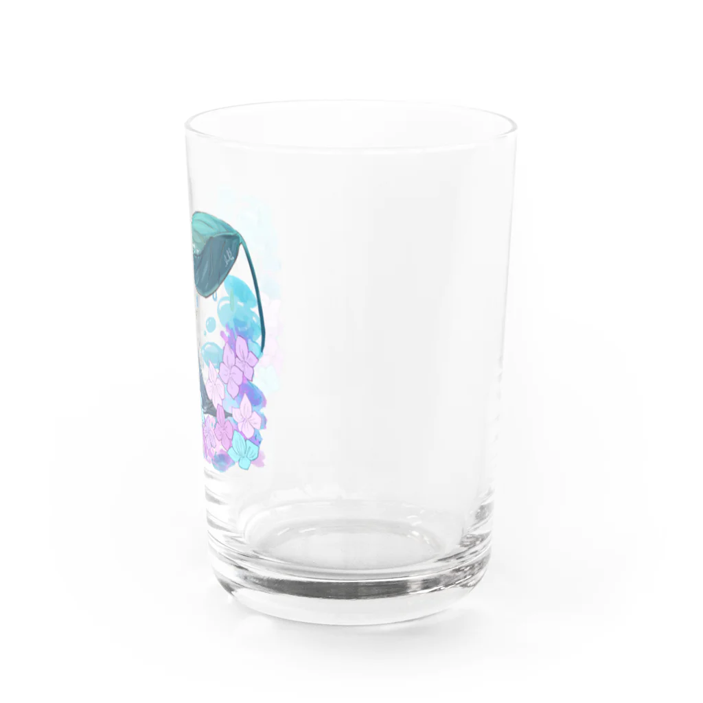 らる_haruの雨宿りオカメ Water Glass :right