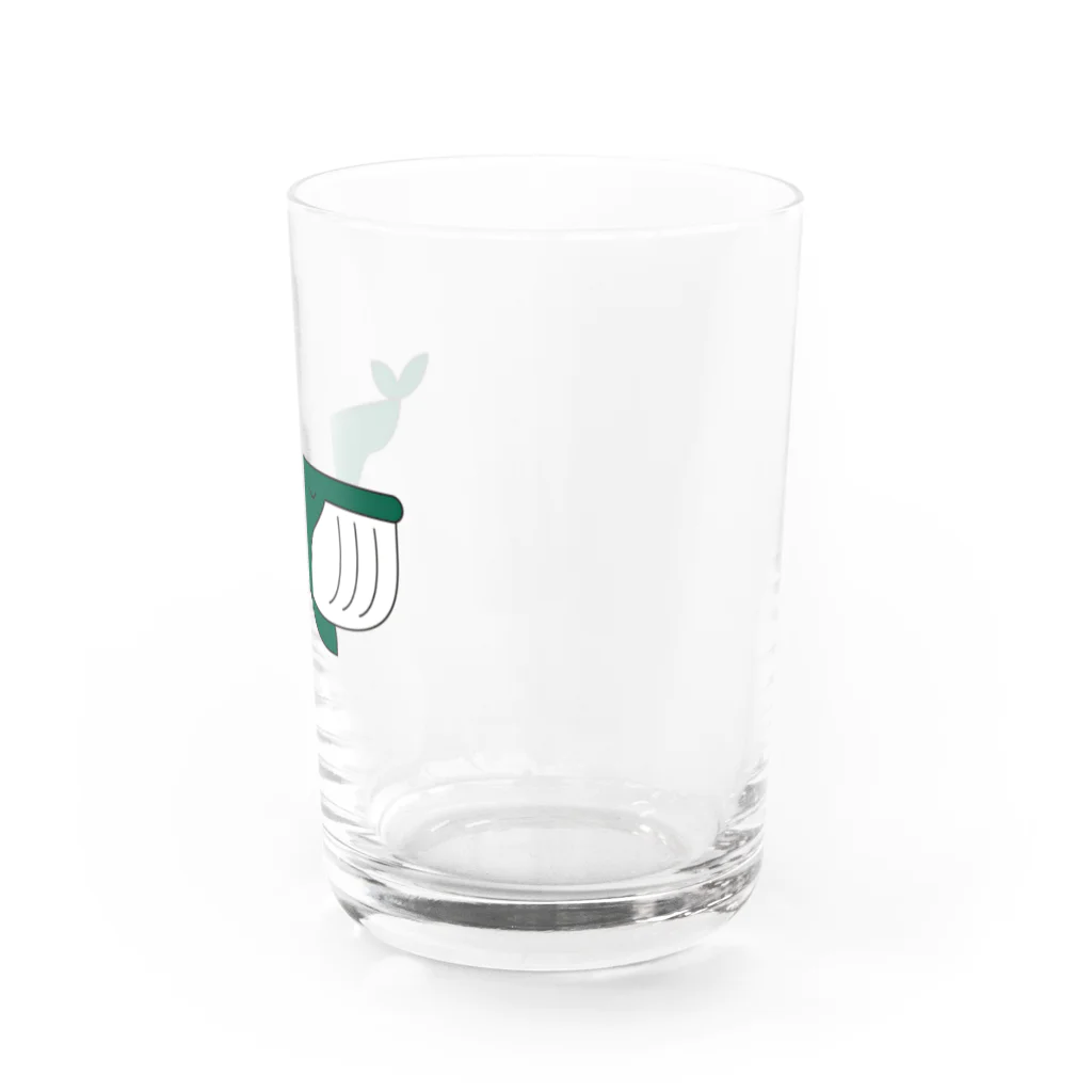 くすのき もんのおだやかなクジラ Water Glass :right