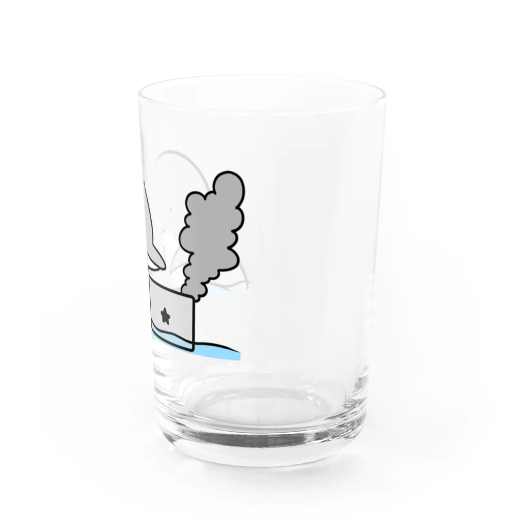 夜門堂シオンの会社員イルカ Water Glass :right