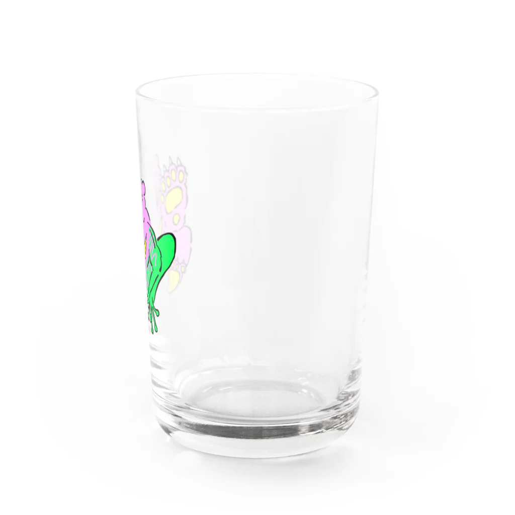 楽しいタカちゃんのくま吉がえる Water Glass :right