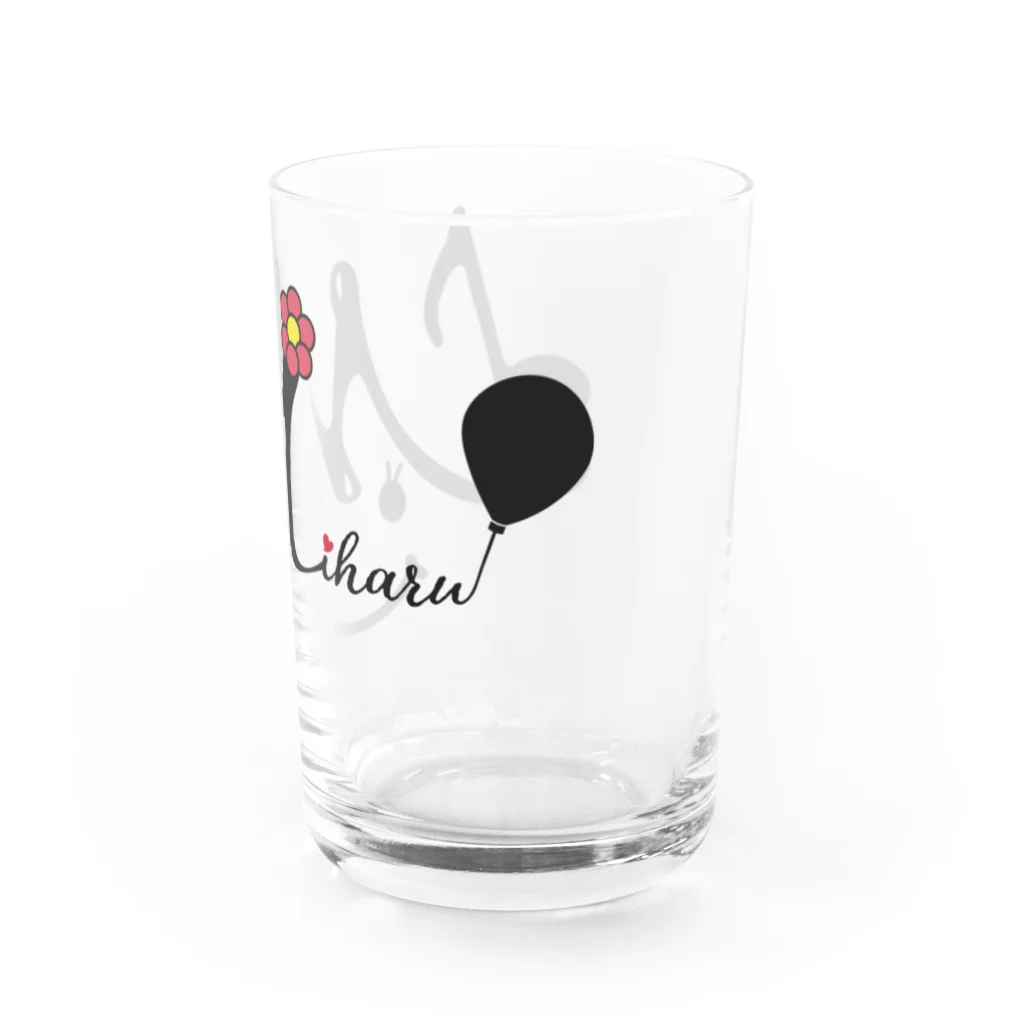 歌うバルーンパフォーマMIHARU✨〜あいことばは『笑顔の魔法』〜😍🎈のMIHARU 新ロゴ Water Glass :right