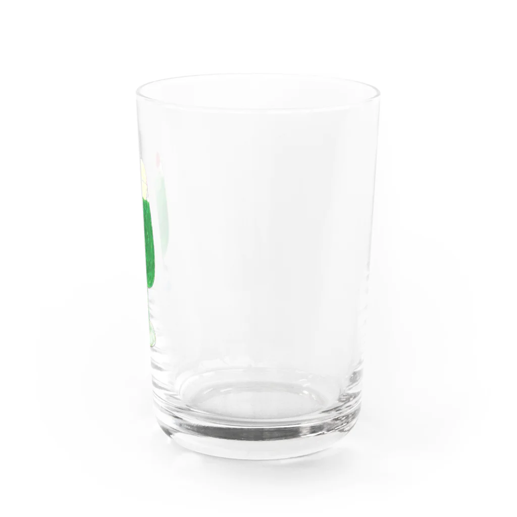 iii sum+ illustrationのmelon soda Water Glass :right