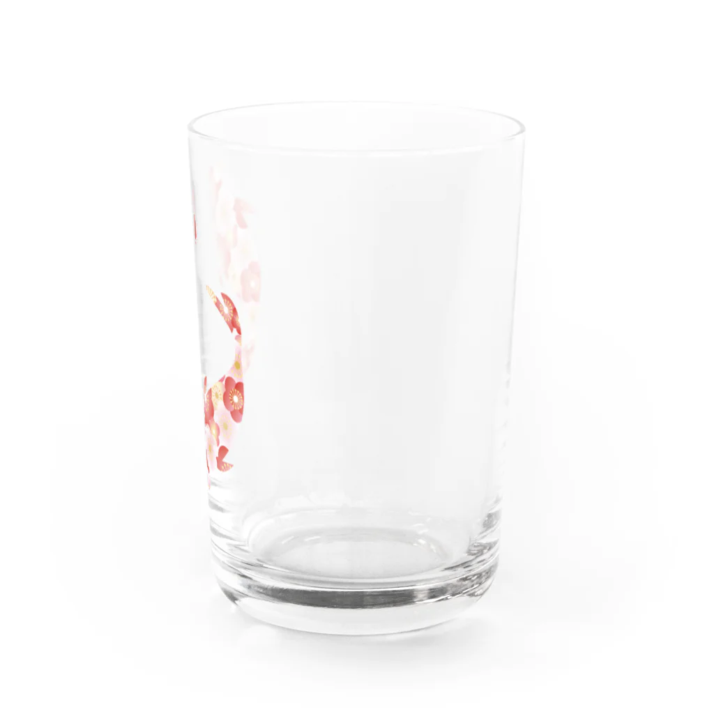 misumisuの和柄・鯉(白) Water Glass :right