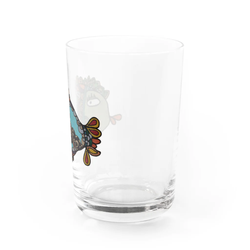 ばっしーの世界の花がらの深海くん Water Glass :right