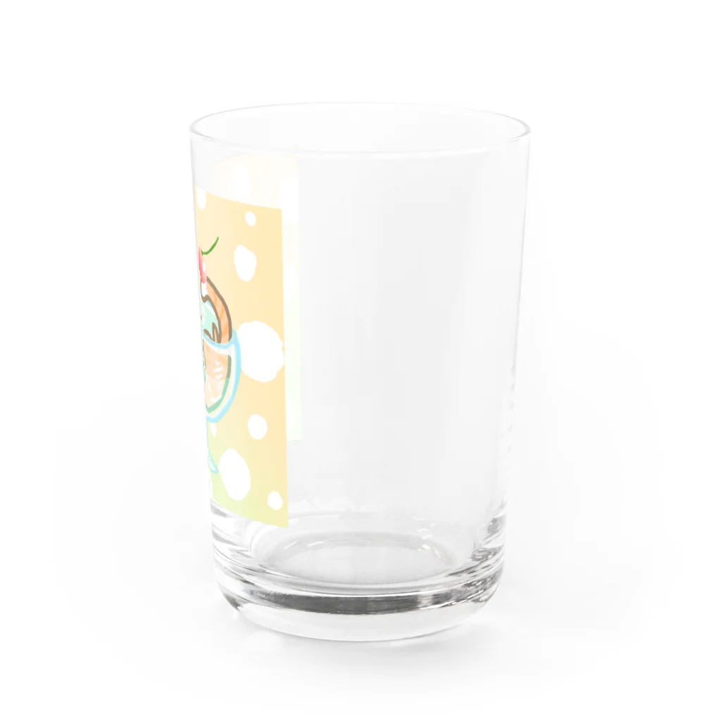 あおいたこ🐙の猫ちゃんは液体なので Water Glass :right