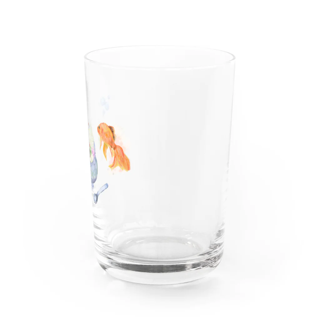 creative777の金魚とあんみつ Water Glass :right