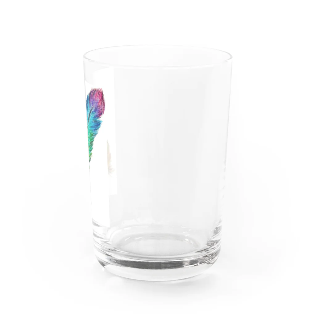 suuのカラフル羽 Water Glass :right