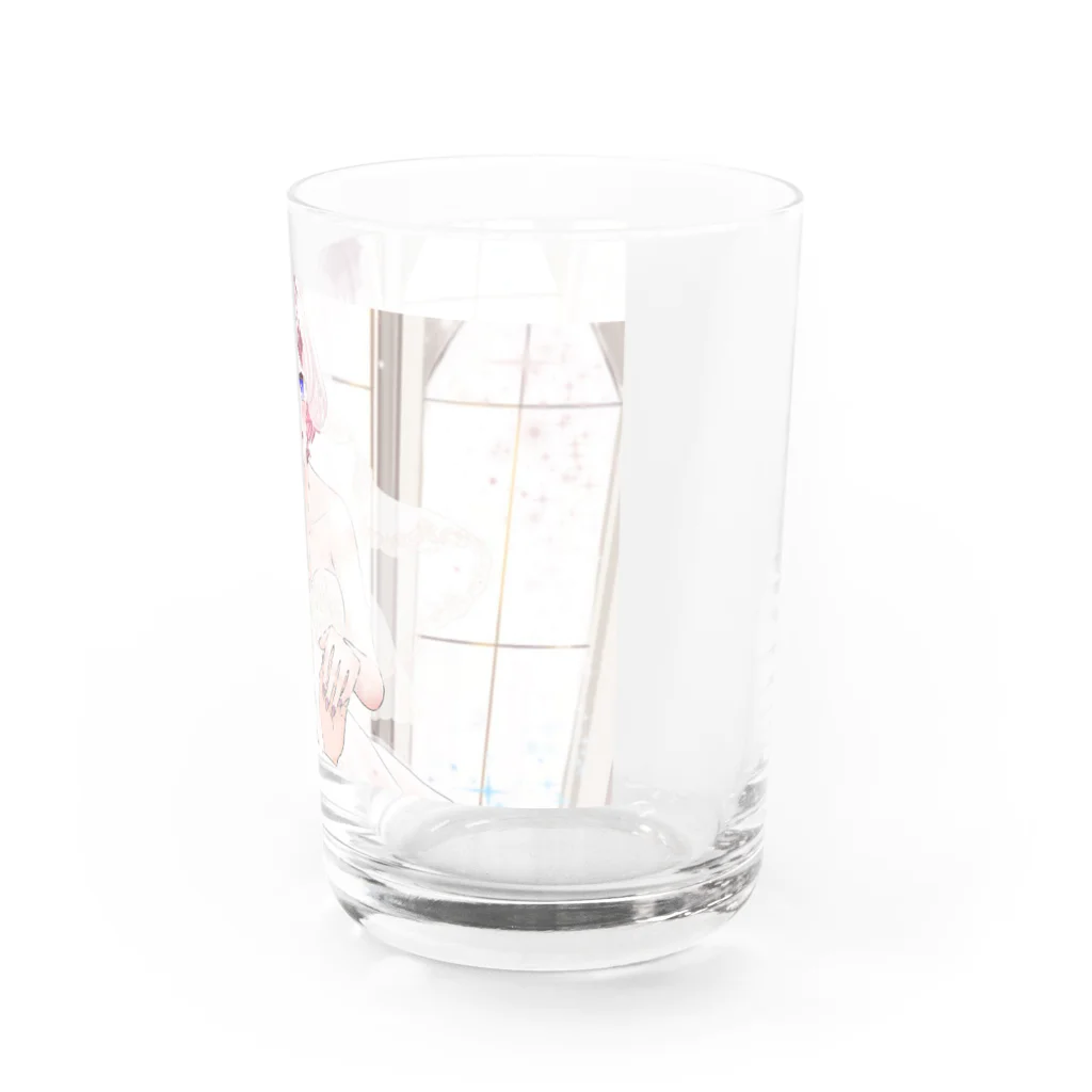 かしわしゃん🐔🍶のウェディングかしわ Water Glass :right