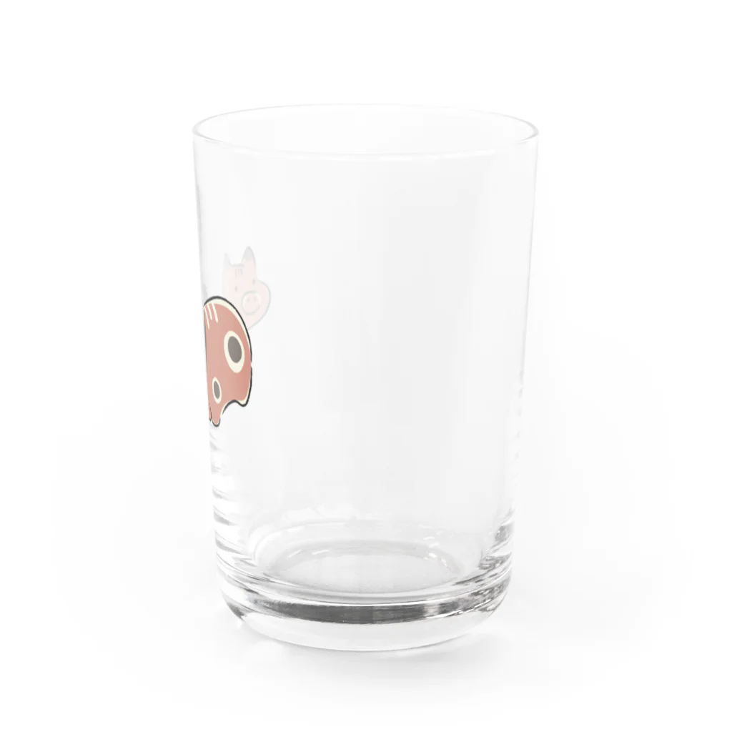 もな / monaのゆる赤べこ Water Glass :right