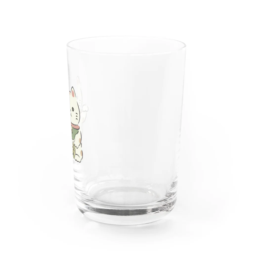 もな / monaのゆる招き猫 Water Glass :right