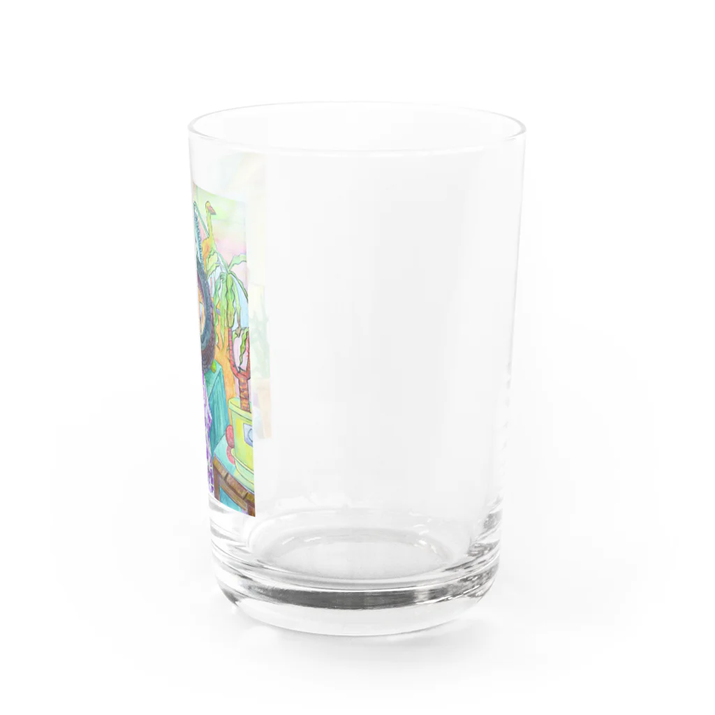 もちもち屋のまめよんぽ Water Glass :right