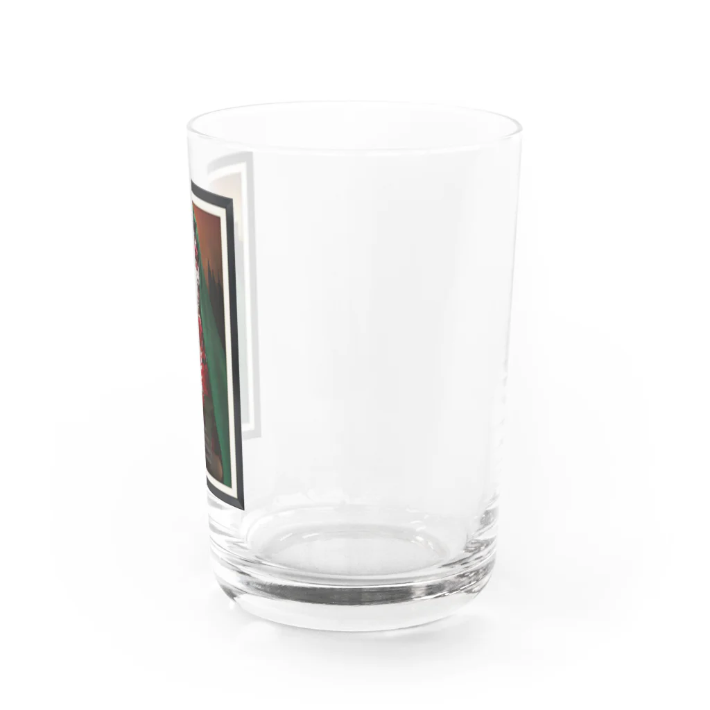 R&N Photographyのカトリーナとバラ花｜死者の日・日本のカトリーナ Water Glass :right