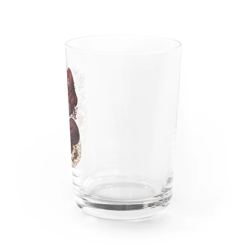 NAMI★HANA屋の日本の妖怪_濡れ女(ぬれおんな)小豆色 コップ類 Water Glass :right