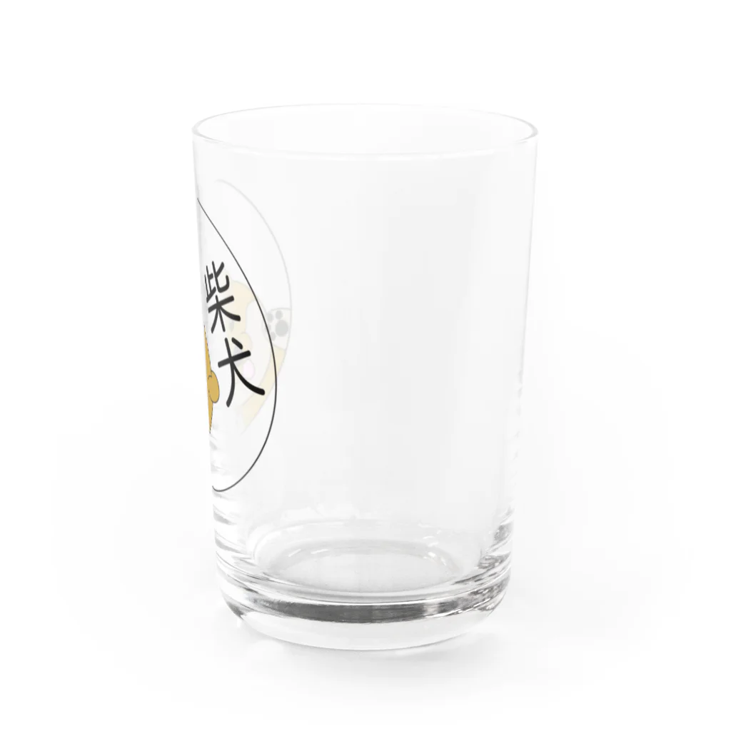 hiiragi_tatuneの柴犬くんマーク Water Glass :right