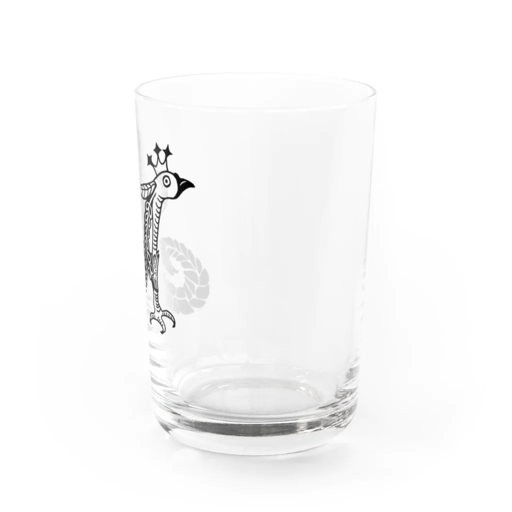Asako ShibutaniのA（鳥） グラス右面