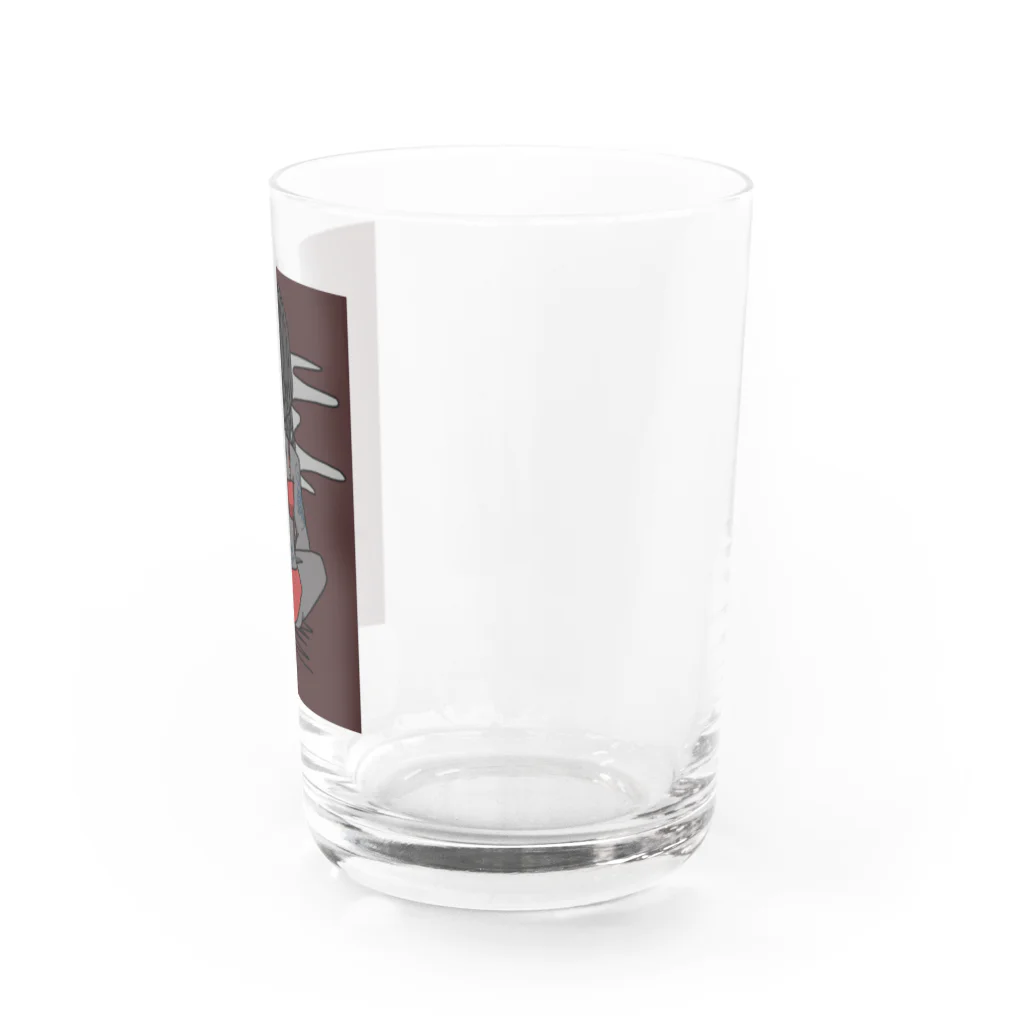 あき缶のI hate you Water Glass :right