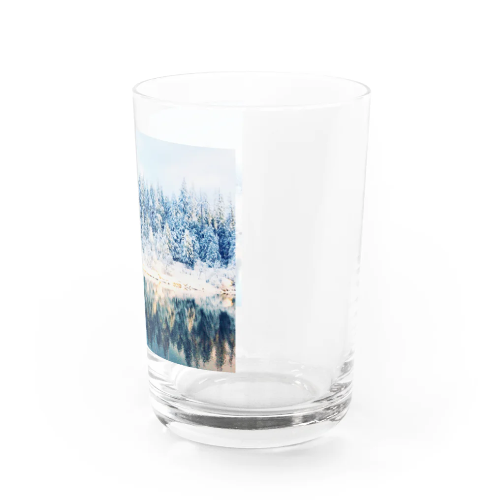 Let's Go for a Walkのwhite forest Water Glass :right