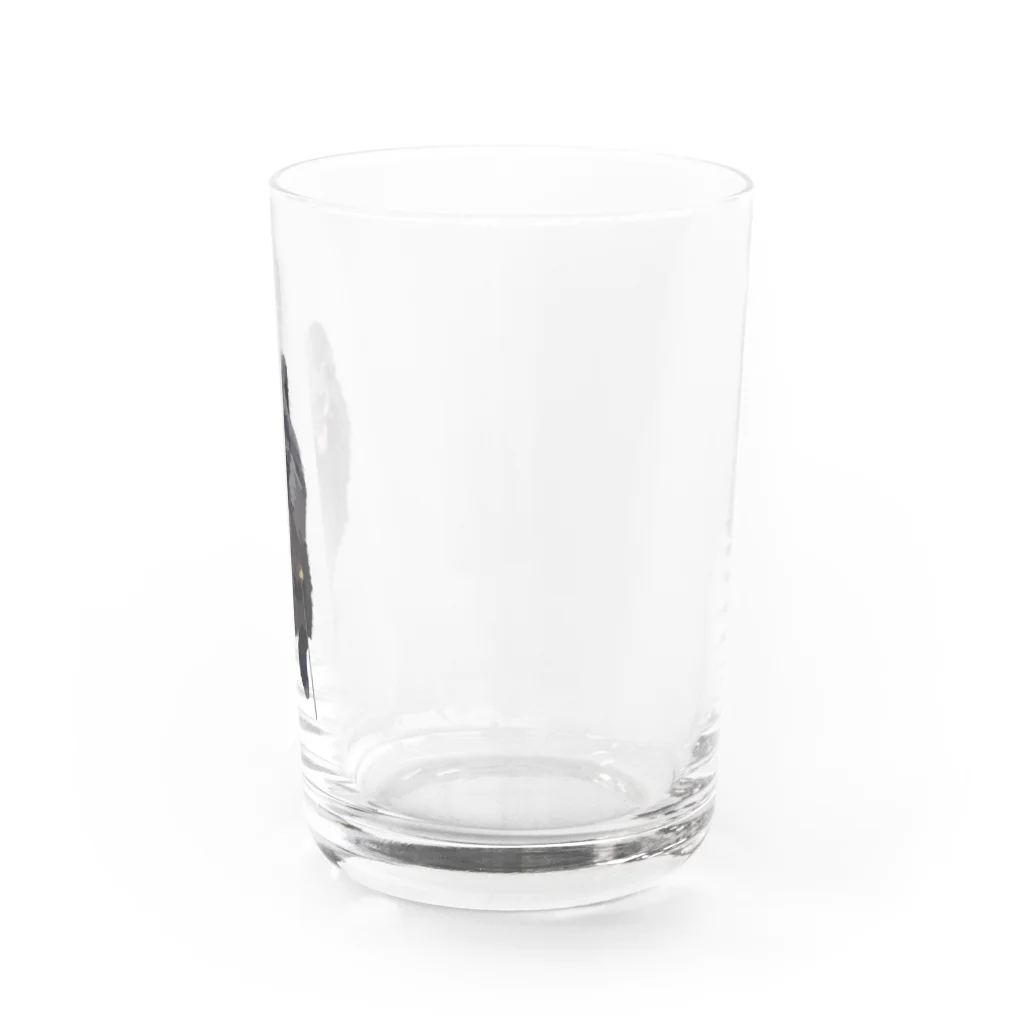 kanakoto24の黒ポメのフクちゃん Water Glass :right